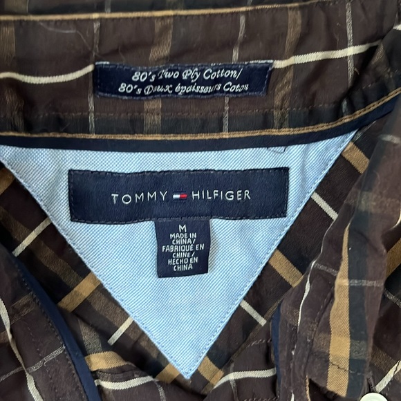 TOMMY HILFIGER plaid long sleeve button down shirt - Picture 4 of 4